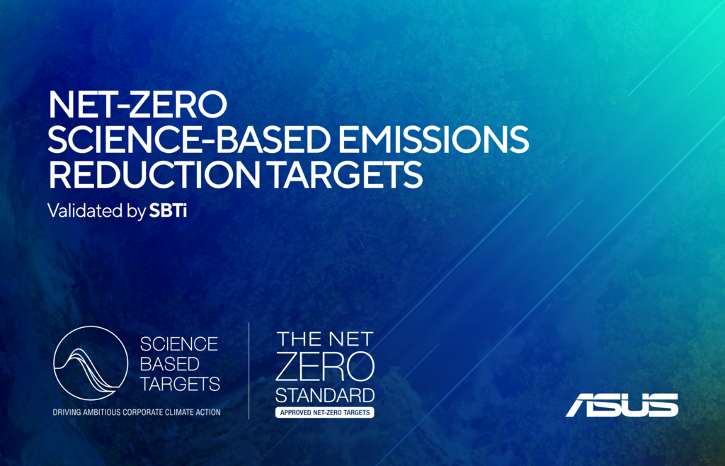 ASUS net-zero targets receive validation from Science Based Targets ...